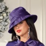 Brigette Dress Hat, Vibrant Violet, large