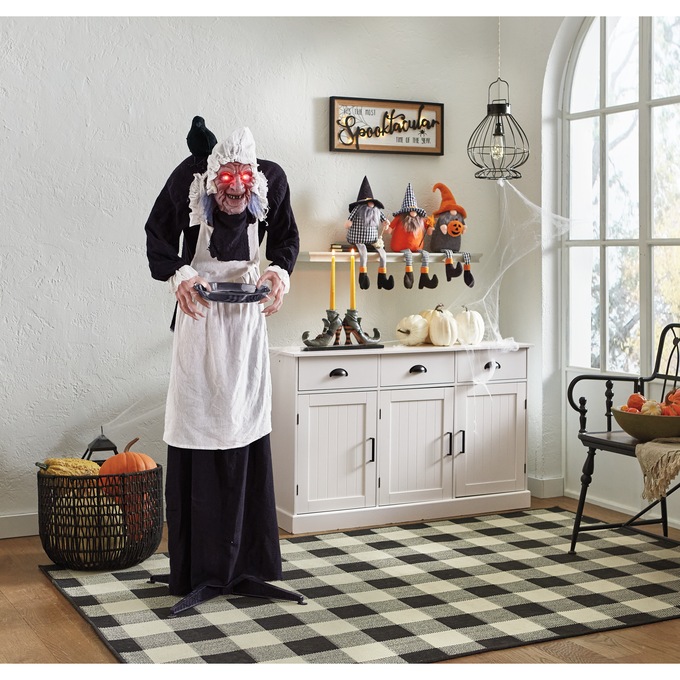 Agnes the Maid Sound-Activated Animated Halloween Prop, , large