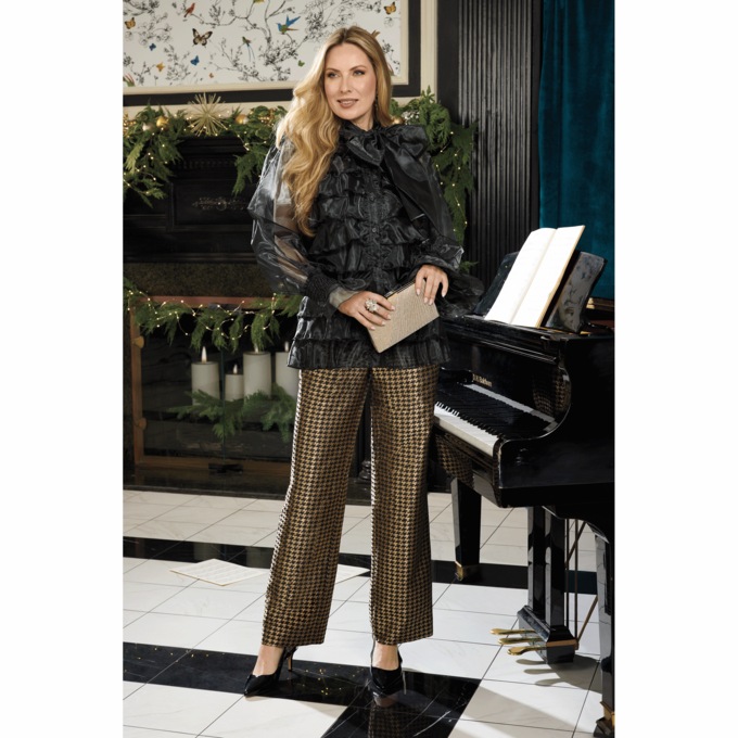 Elena Ruffle Blouse, , large