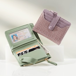 Croco Bi-Fold Wallet, , large