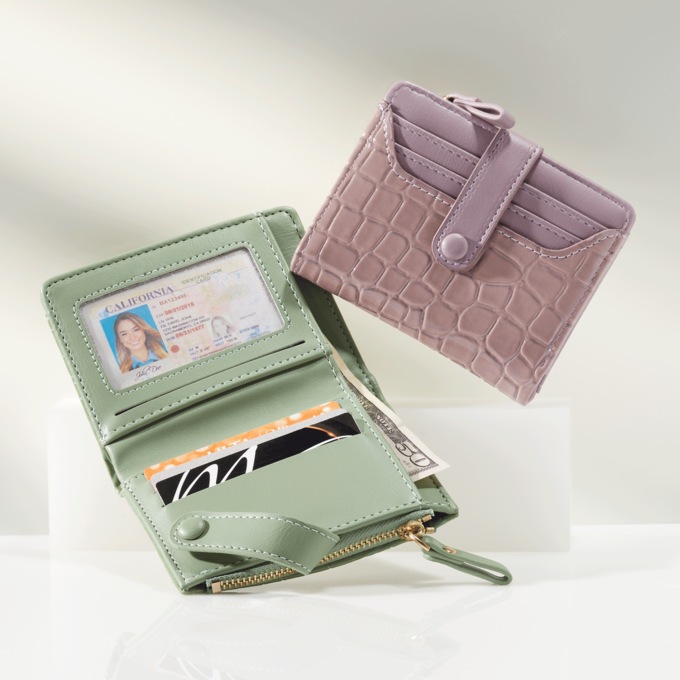 Croco Bi-Fold Wallet, , large