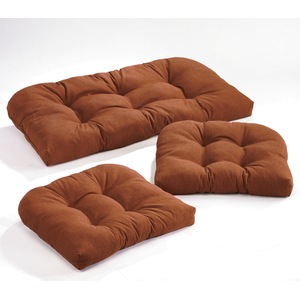 Pattern Perfect 3-Piece Wicker Cushion Set, , large