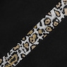 Leopard Rhinestone Trim Sweater-Knit Women's Pant Set, , large