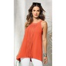 Flo Halter-Neck Fringe Tunic with High-Low Hem, , large