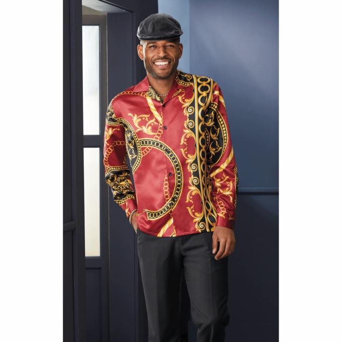 Andre Long-Sleeve Camp Shirt, , large