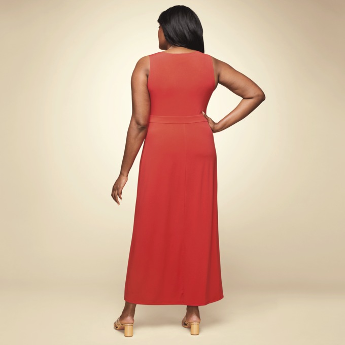 V-Neck Tank Maxi Dress, , large