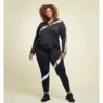 Metallic Stripe Active Set with Zip-Up Hoodie + Legging, , large