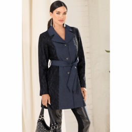 Denim And Lace Jacket, , large