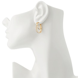 Diamond Double Hoops, , large