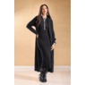 Natisha 3-Piece Textured Sweater Skirt Set with Cardigan and Tank Top, Black, large