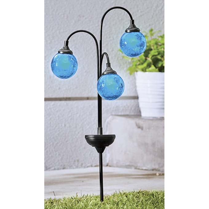 3 Orb Solar Light Stake, , large