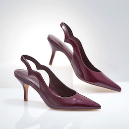 Scalloped Slingback, , large