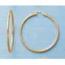10K Large Gold Hoop Earrings, , large