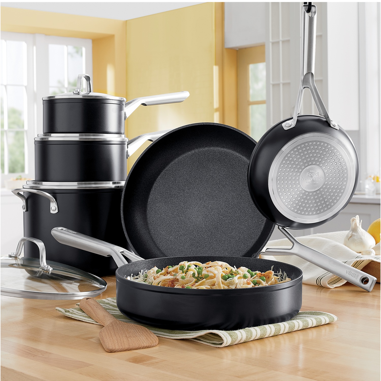 Reviews for NINJA Foodi Neverstick 10-Piece Stainless Cookware Set with  Lids