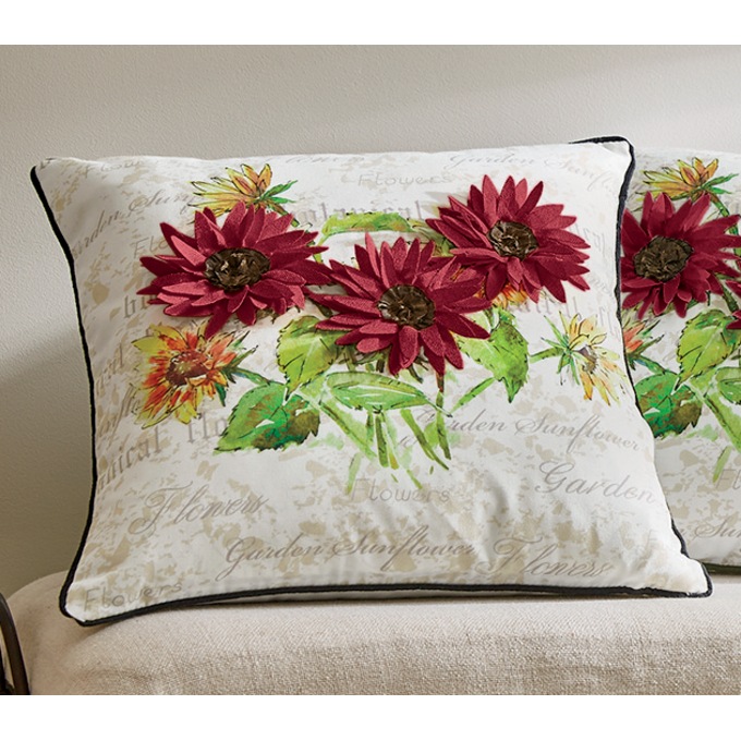 Sunflower Bloom Pillow Cover, , large