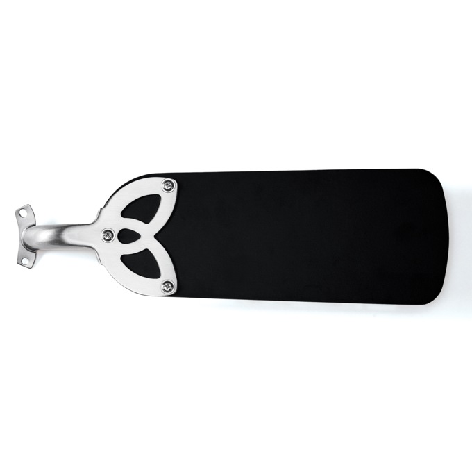30-Inch Reversible Blade Ceiling Fan with Light, Black, large