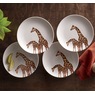 4-Piece Safari Salad Plate Set, , large