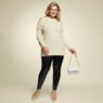 Tara Open-Shoulder Sweater Tunic, , large
