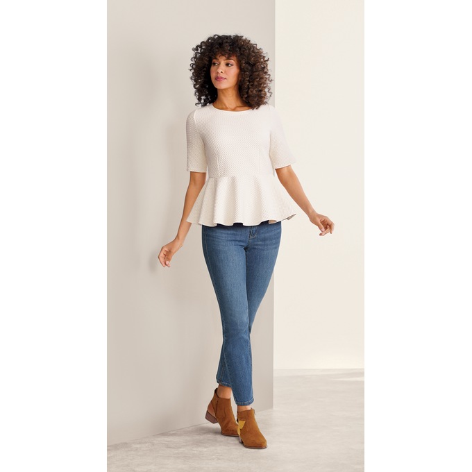 Peplum Pullover, , large