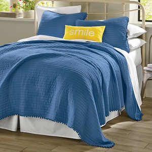 Pom-Pom Oversized Quilt, , large