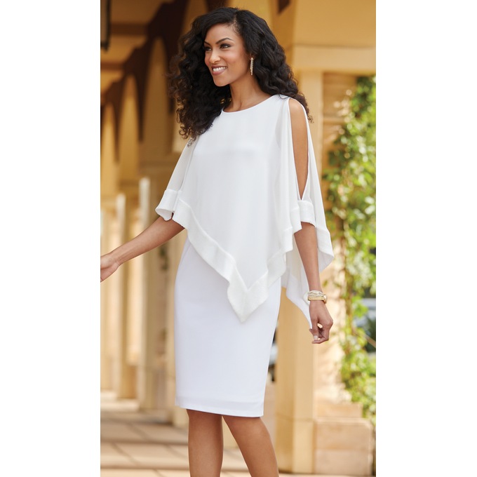 Mercedes Cape Dress Midnight Velvet