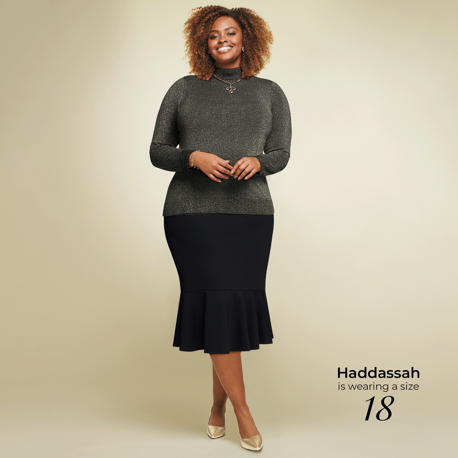 Alazane Flounce Skirt Midnight Velvet