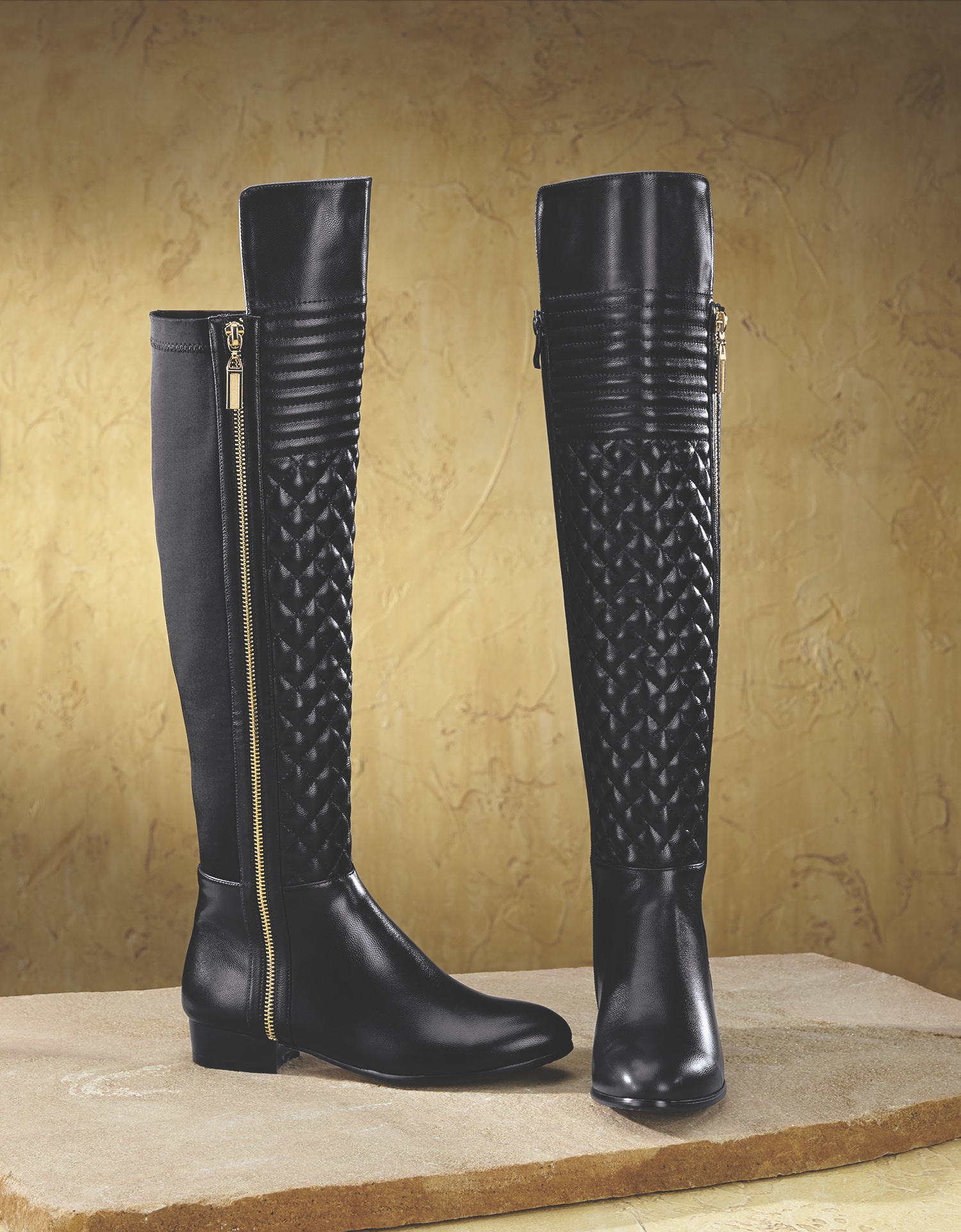 midnight velvet boots