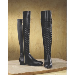 Quilt-Front Boot by Midnight Velvet, , large
