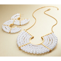 Faux Pearl Round Rows Jewelry, , large