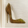 Cheetah Stiletto Metal Wall Art, , large