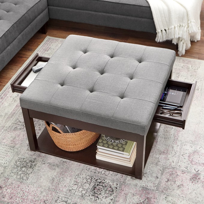 Square Ottoman Coffee Table Midnight Velvet Square Ottoman Coffee Table Midnight Velvet