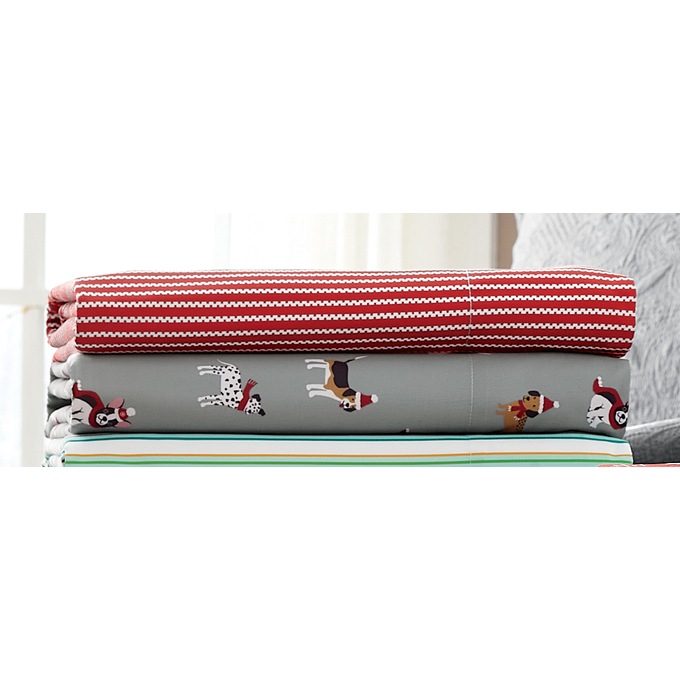 2-Pack Holiday Print Microfiber Flannel Sheets, , large