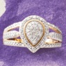Diamond Teardrop Ring, , large