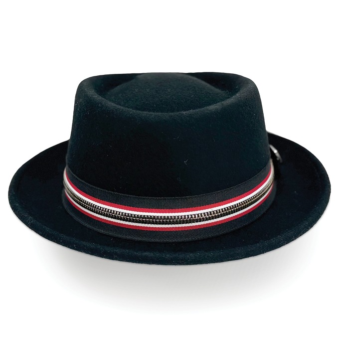 Wool Felt Porkpie Hat, , large