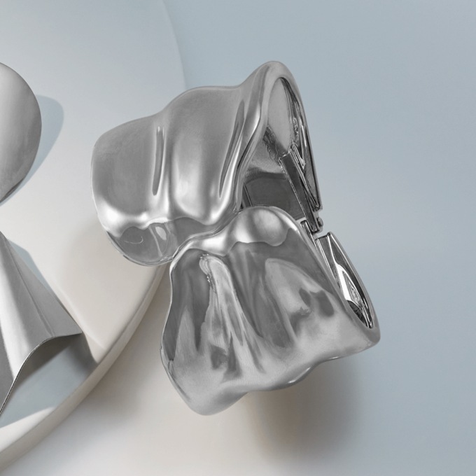 Wave Hinge Bangle, , large