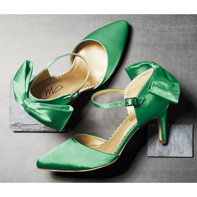 Midnight Velvet D'orsay Bow Pump, , large