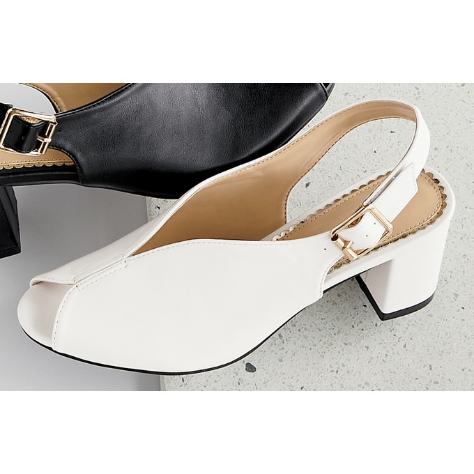 Peep Toe Slingback, , large