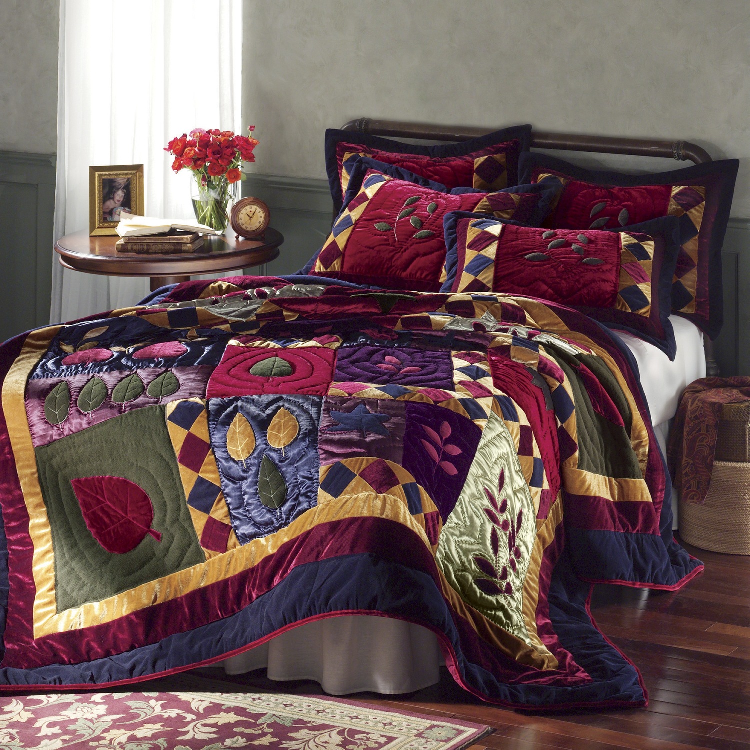Velvet Dreams Plush Velvet Quilt Midnight Velvet