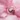 Floral Fabric Necklace, Pink, swatch