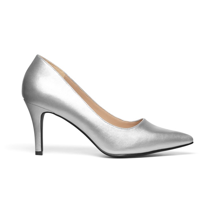 Classic Faux-Leather Pump, , large