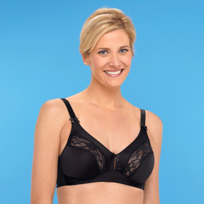 2-Pack Lace Inset Bra, , large