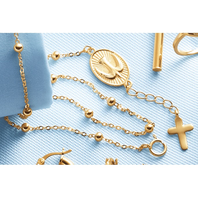 Dove & Cross Bracelet or Anklet, , large