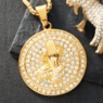 Majesty Men's Praying Hands Medallion Pendant, , large