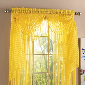 Sheer Stripe Valance, , large