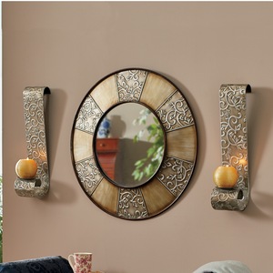 Set of 2 Filigree Swirl Sconces, , large