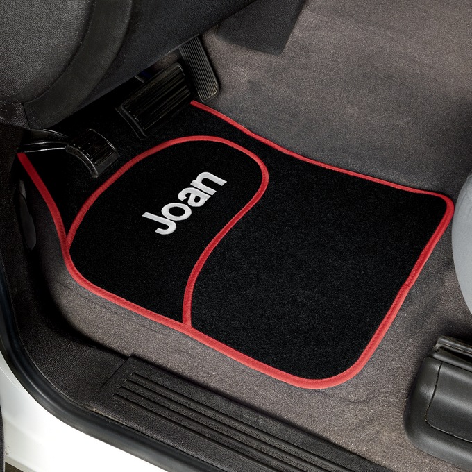 4-Piece Personalized Car Mat Set, , large