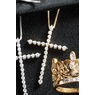 Lab-Created Diamond Cross Pendant  - .50 CTTW, , large