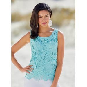 Pop Over Lace Top, , large
