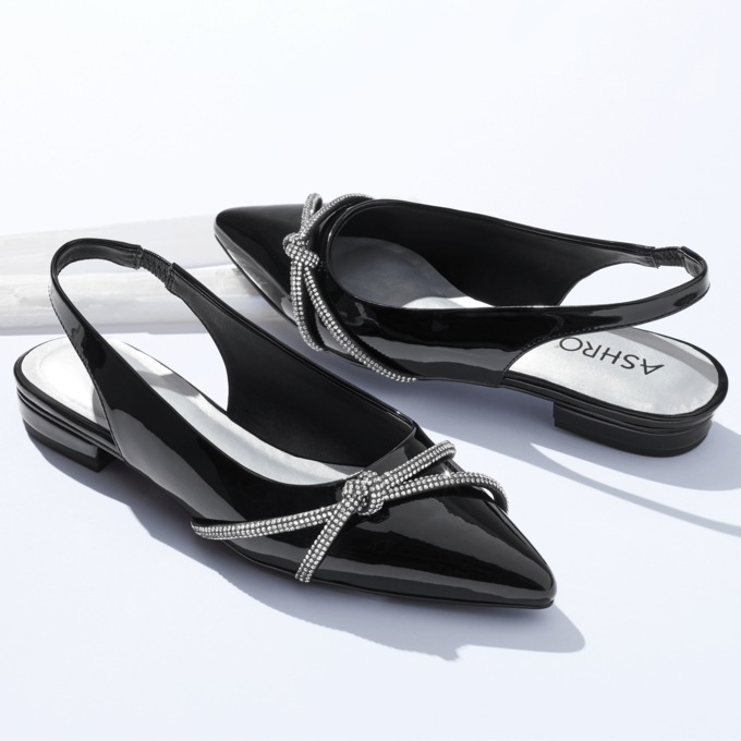 Pave Knot Slingback, , large