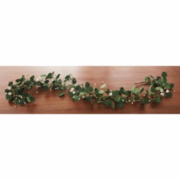Everyday Green Garland with White Berries, , large